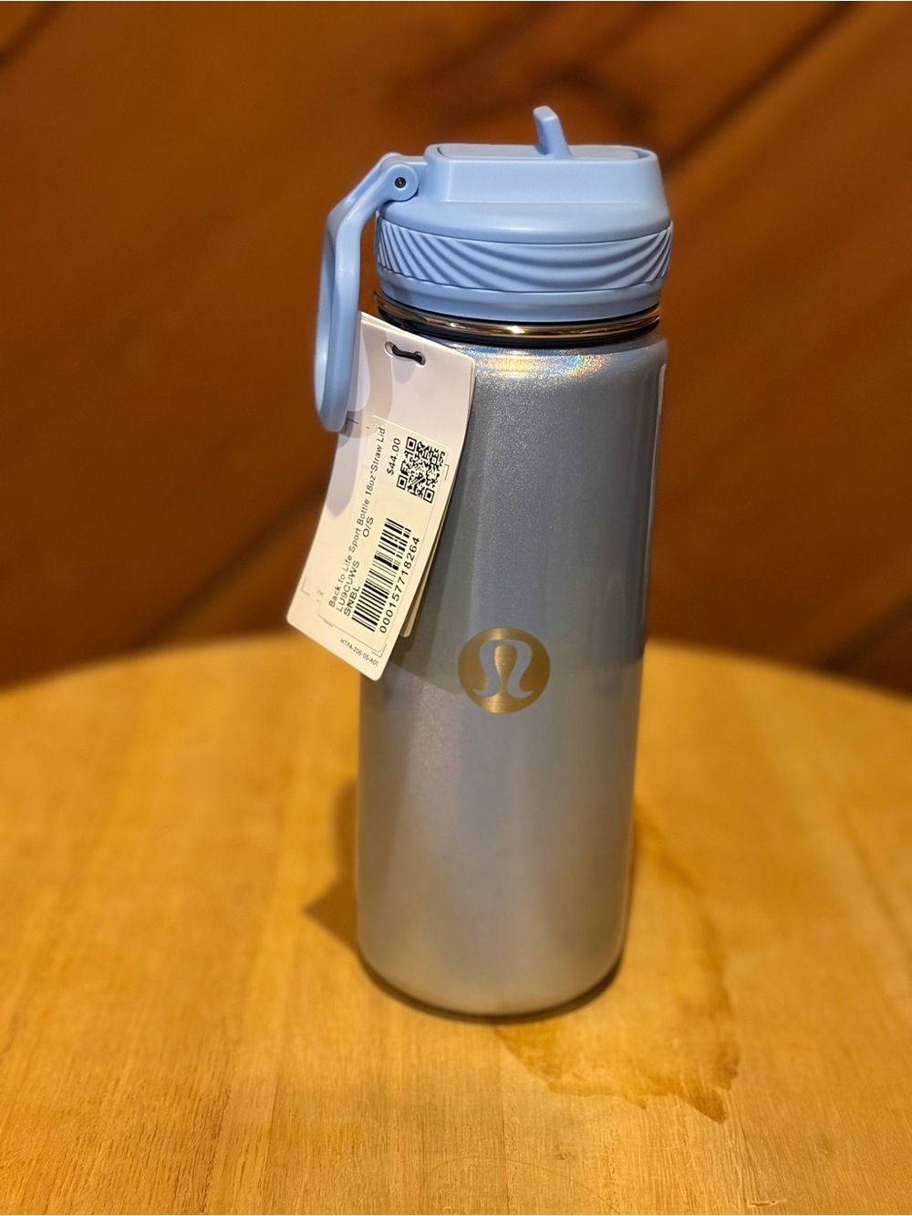 Lululemon Light Blue Stainless Water Bottle